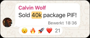 Wolf Pack member result 25